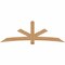 Ekena Millwork Alberta Smooth Timber Gable Bracket, Western Red Cedar, 96"W x 32"H x 1 1/2"D x 5 1/2"F, 8/12 Pitch GBW096X32X0206ALB00SWR - alternate 1